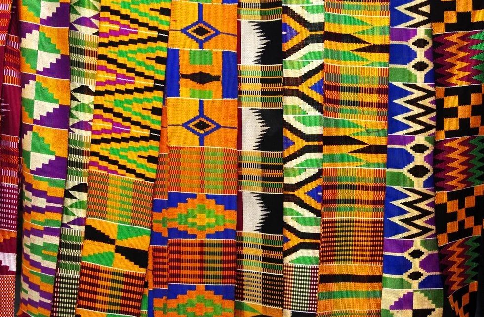 The Ghanian print known as Kente