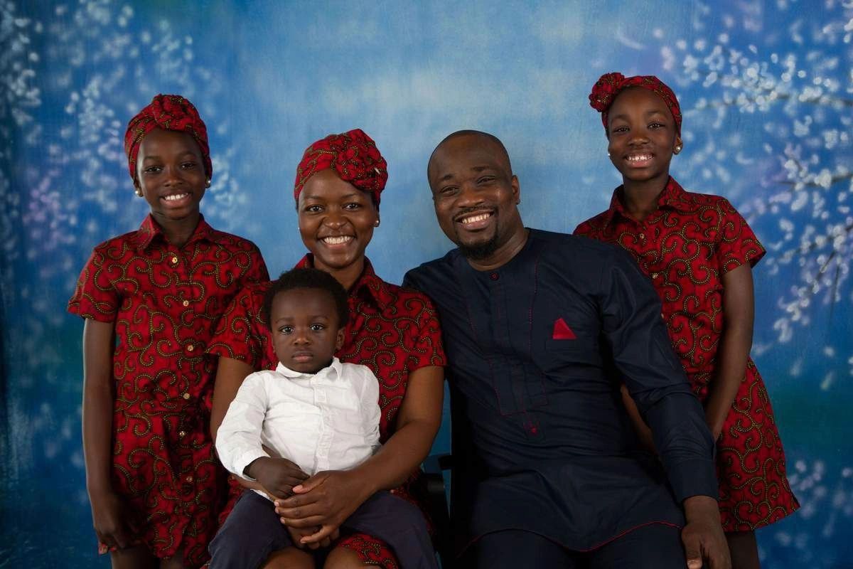 Gbemisola Isimi, Olufemi Isimi and their children © Ruth Ginika Ossai