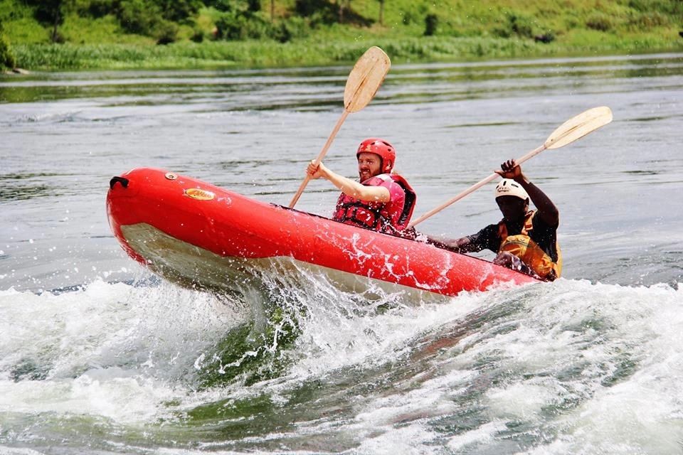 Rafting on river nile
